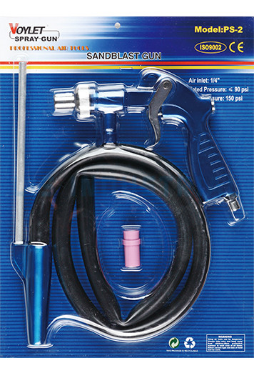 PS2 Sandblaster Feed Blast Gun Air Siphoni Hiekkapuhallushiomapistooli